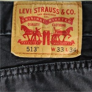 33x34 Asphalt 513 Slim Straight Jeans Like New